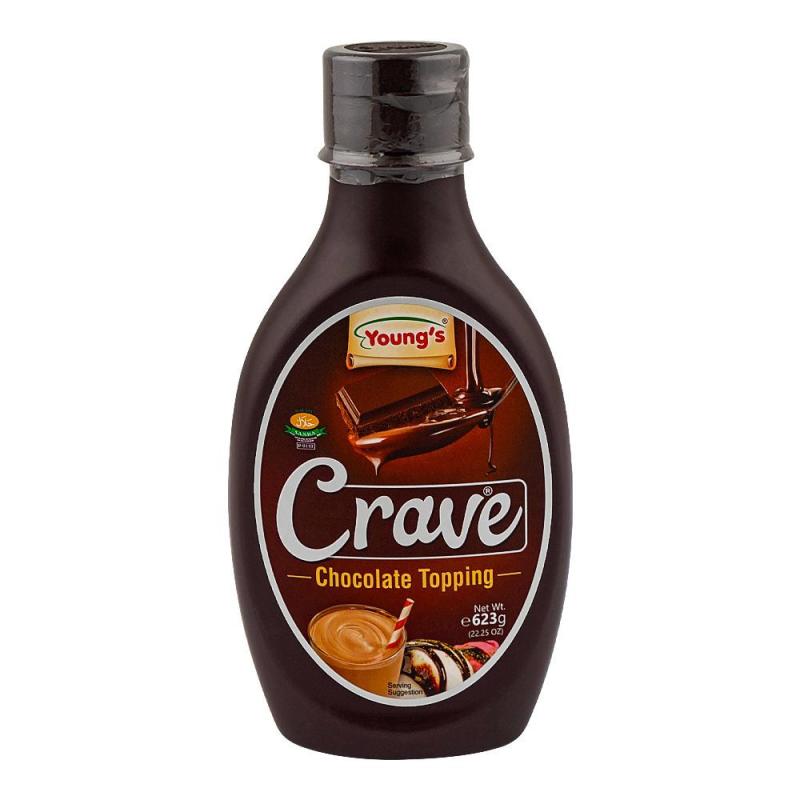 YOUNGS CRAVE CHOCOLATE TOPPING 623G