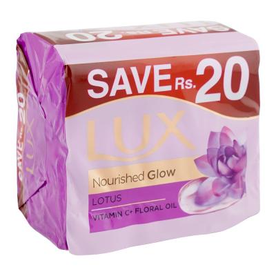 LUX  NOURISHED GLOW LOTUS  130GM TRI PACK