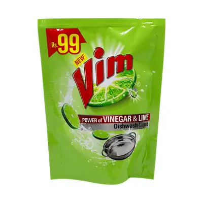 VIM DISH WASH GEL 170 ML VINEGAR & LIME