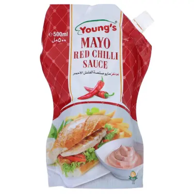 YOUNGS MAYO RED CHILLI  SAUCE 500ML