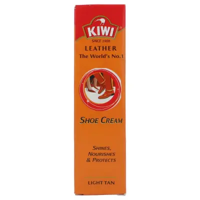 KIWI LIGHT TAN SHOE CREAM 45G