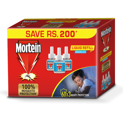 MORTEIN LIQUID REFILL ODOURLESS PACK OF 3  42ML*3