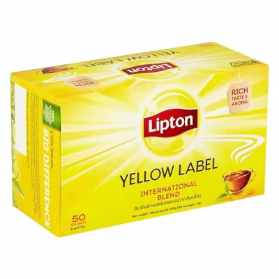 LIPTON YELLOW LABEL TEA BAGS (BLACK 50)