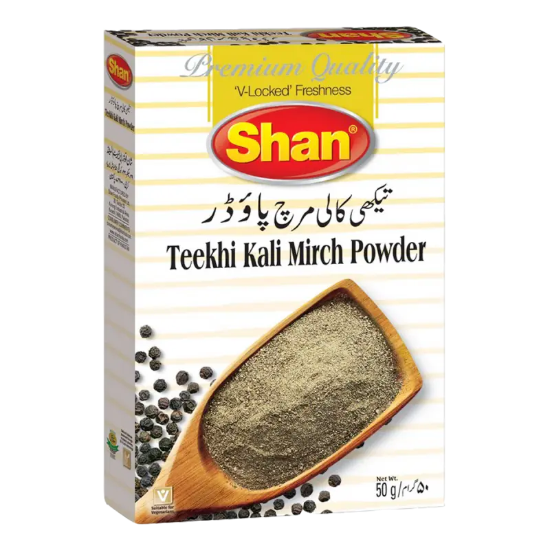 SHAN TEEKHI KALI MIRCH POWDER 50GM