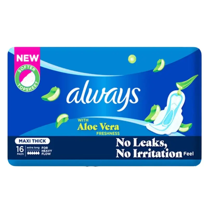 ALWAYS MAXI ALOE VERA 16PADS XL