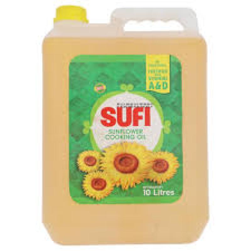 SUFI SUNFLOWER COOKING OIL 10LTR J-CAN
