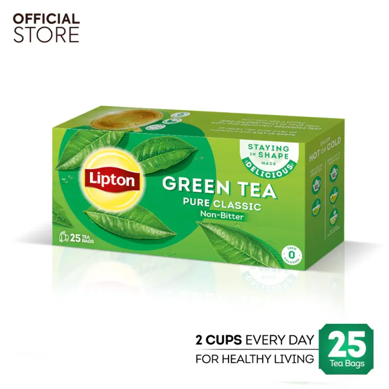 LIPTON YELLOW LABEL GREEN TEA PURE CLASSIC (25)