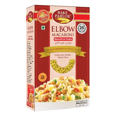 BAKE PARLOR ELBOW MACRONI 400G BOX