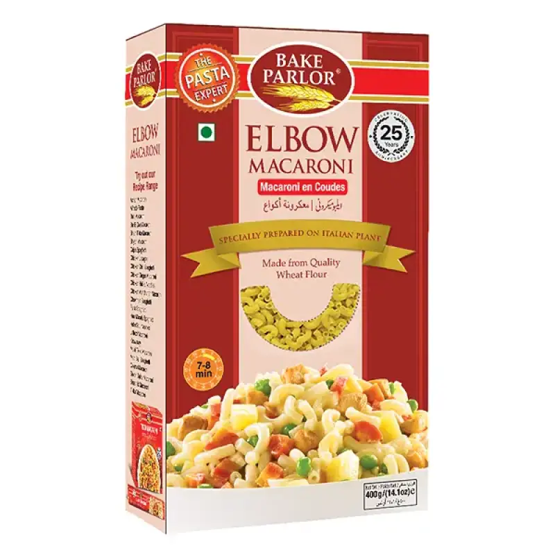 BAKE PARLOR ELBOW MACRONI 400G BOX